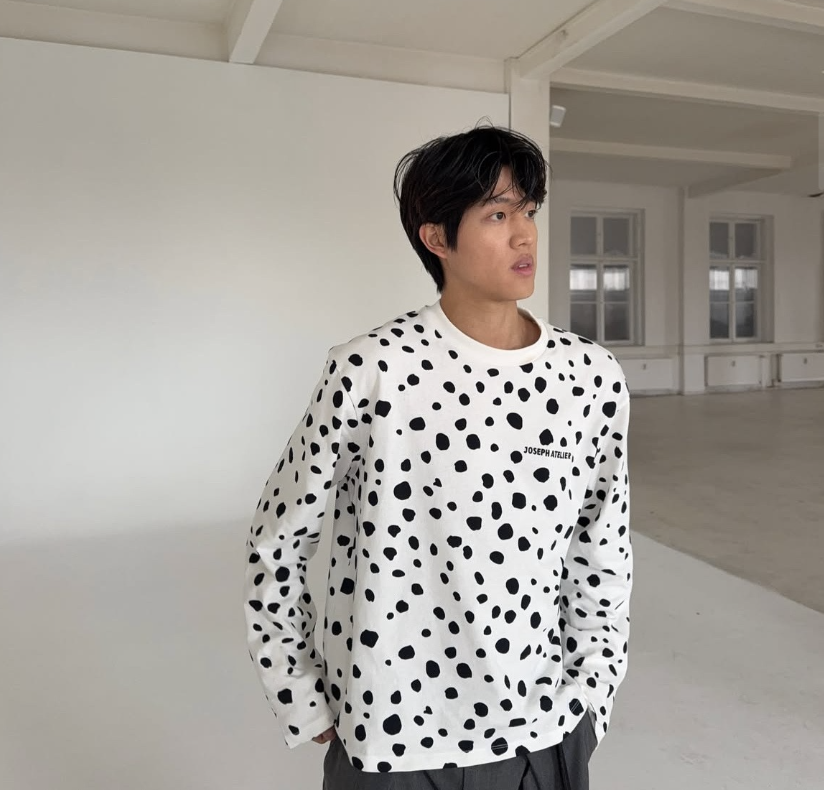 Joseph Atelier dalmatian print long sleeve tee