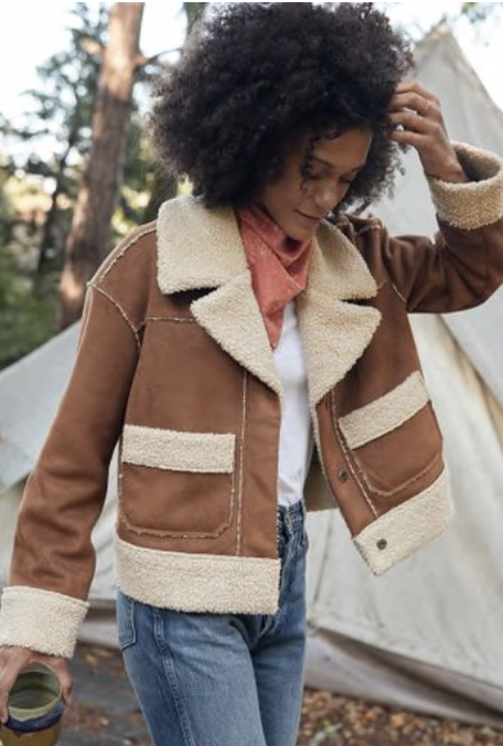 Marine Layer shearling-trimmed jacket outerwear